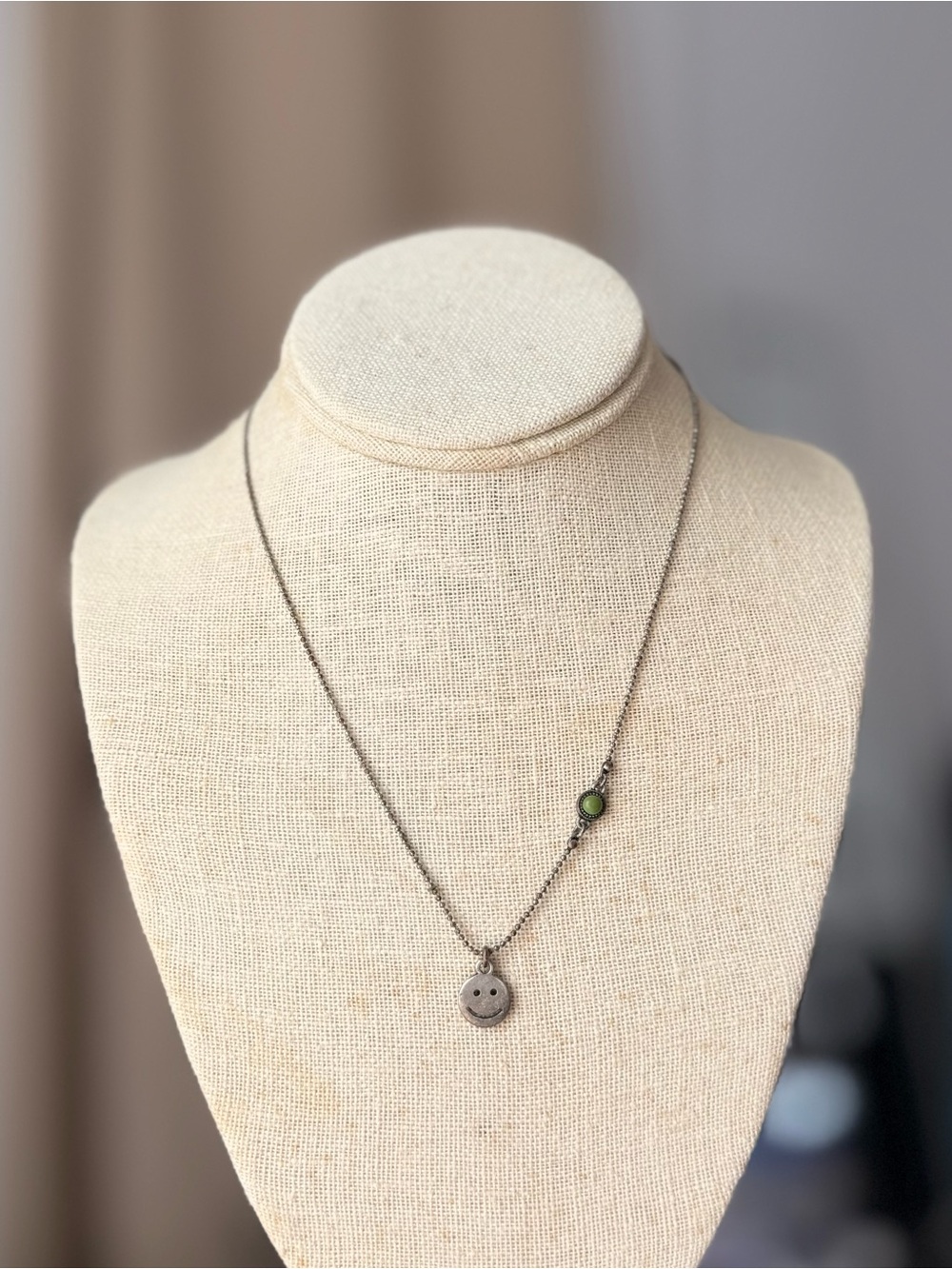 Lucky Brand Smiley Pendant Necklace